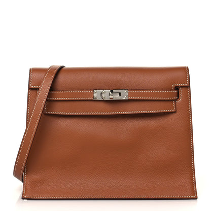 Hermes Evercolor Kelly Danse II Belt Bag Gold 1 of 11