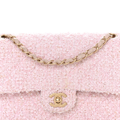 Chanel Tweed Medium Double Flap Pink 8 of 11