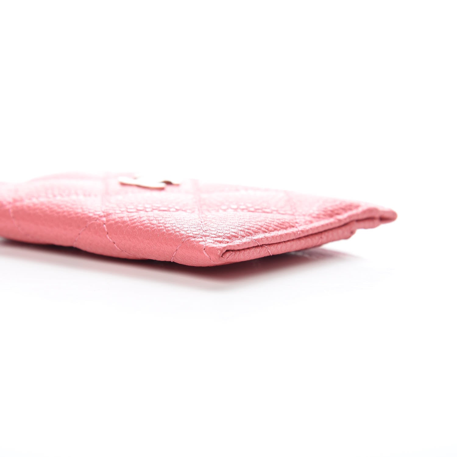 Chanel Caviar Quilted Card Holder Pink 10 of 11