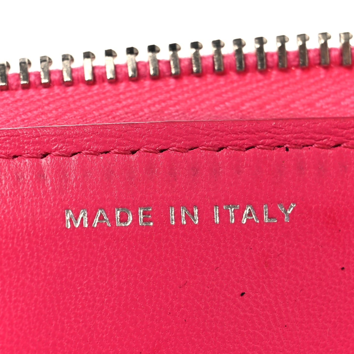 Lambskin Quilted Large Zip Around Organizer Wallet Pink