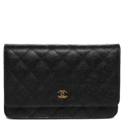 Chanel Caviar Quilted Wallet On Chain WOC Black 1 of 9