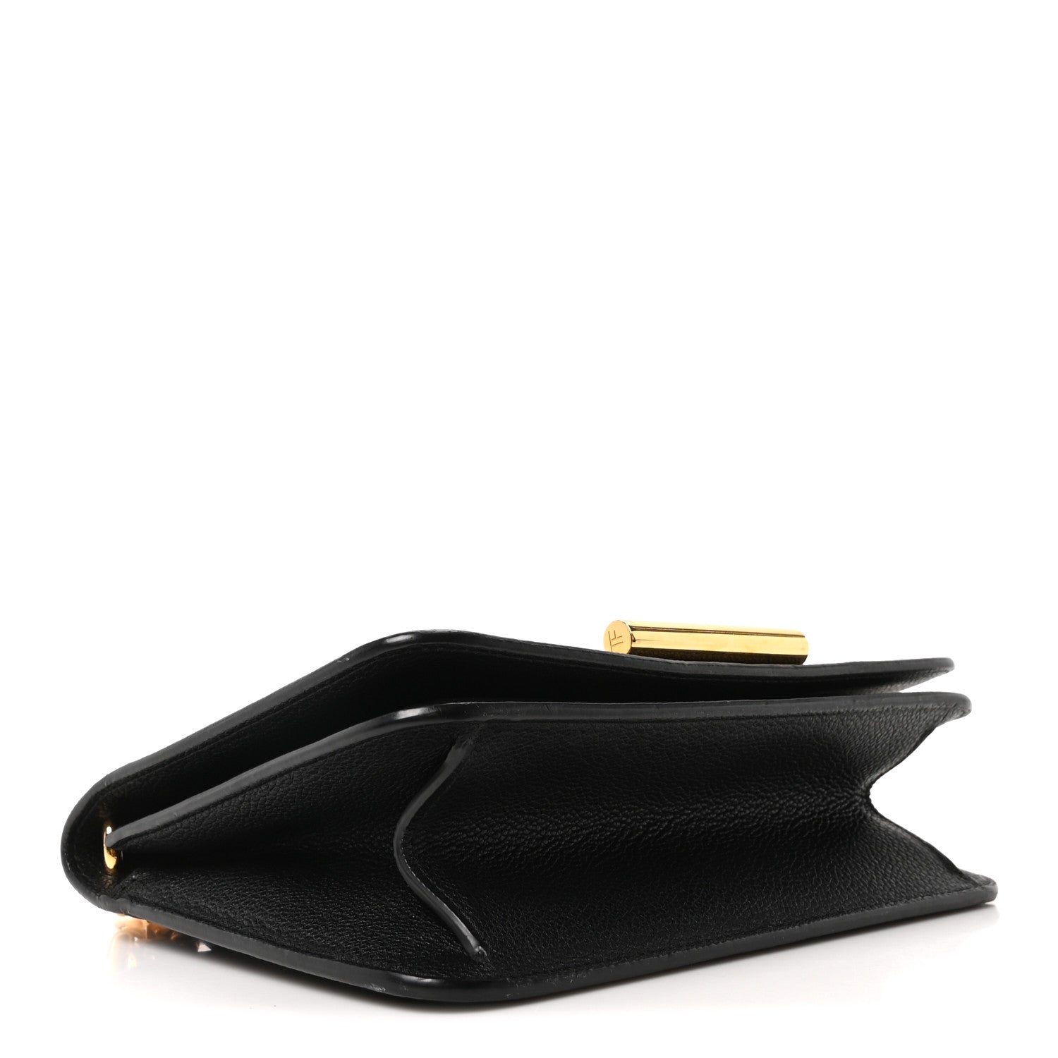 Tom Ford Grained Calfskin Tara Chain Shoulder Bag Black 4 of 9