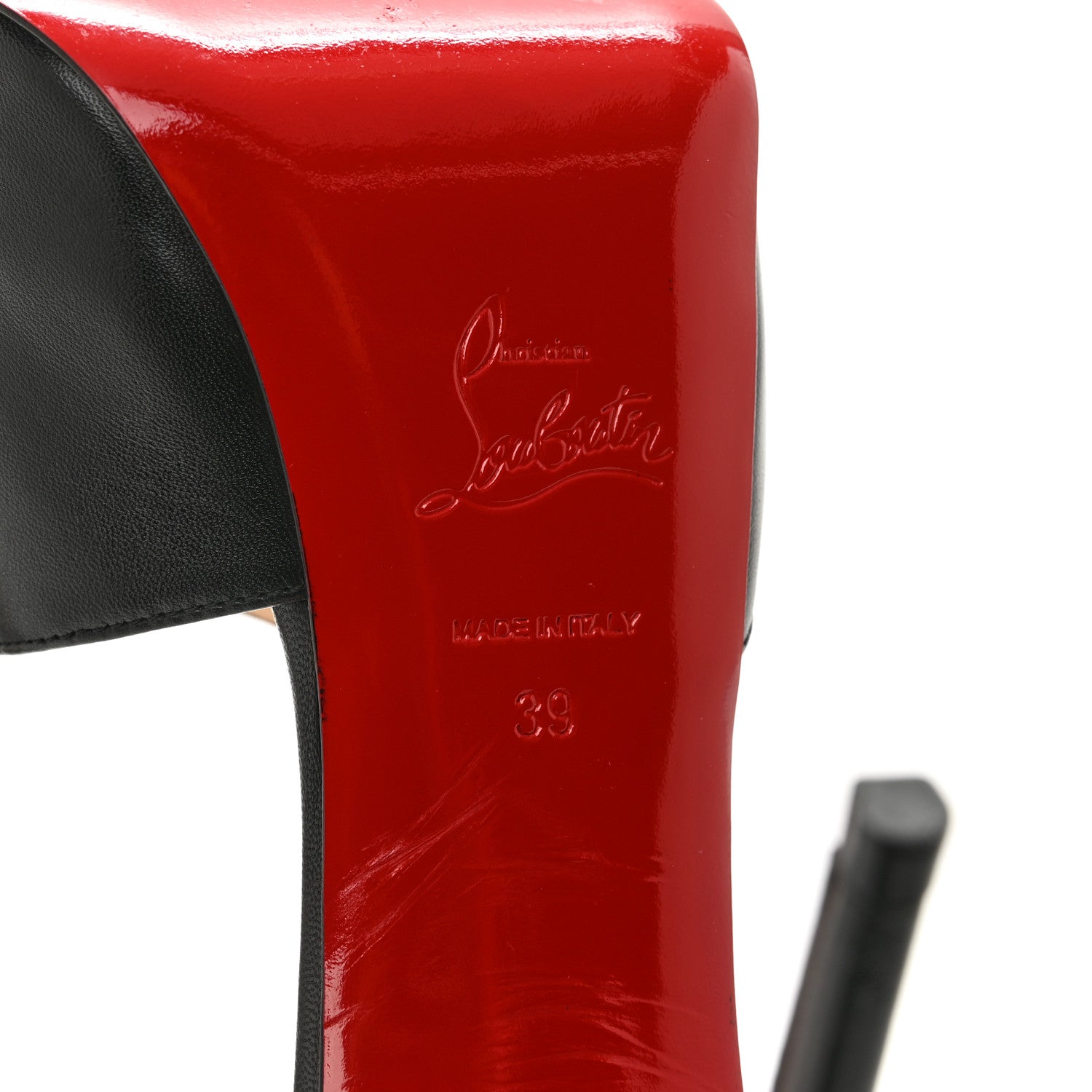 Christian Louboutin Calfskin Catchy Two 120 Pumps 39 Black 8 of 11