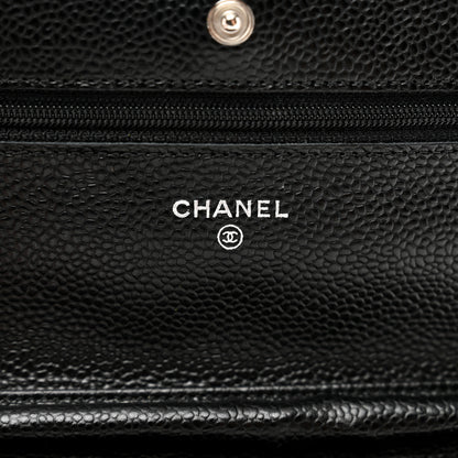 Chanel Caviar Quilted Wallet on Chain WOC Black 6 of 11