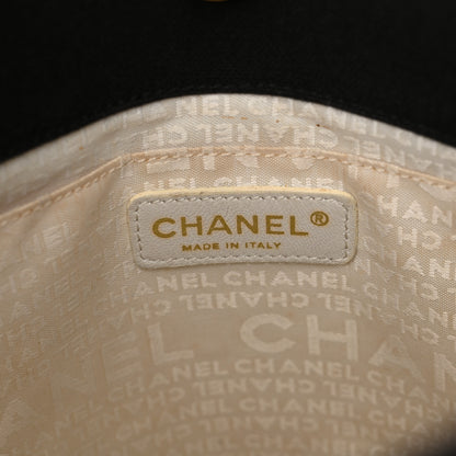 Chanel Canvas Square Stitched CC Small Tote Bag Black 6 of 19