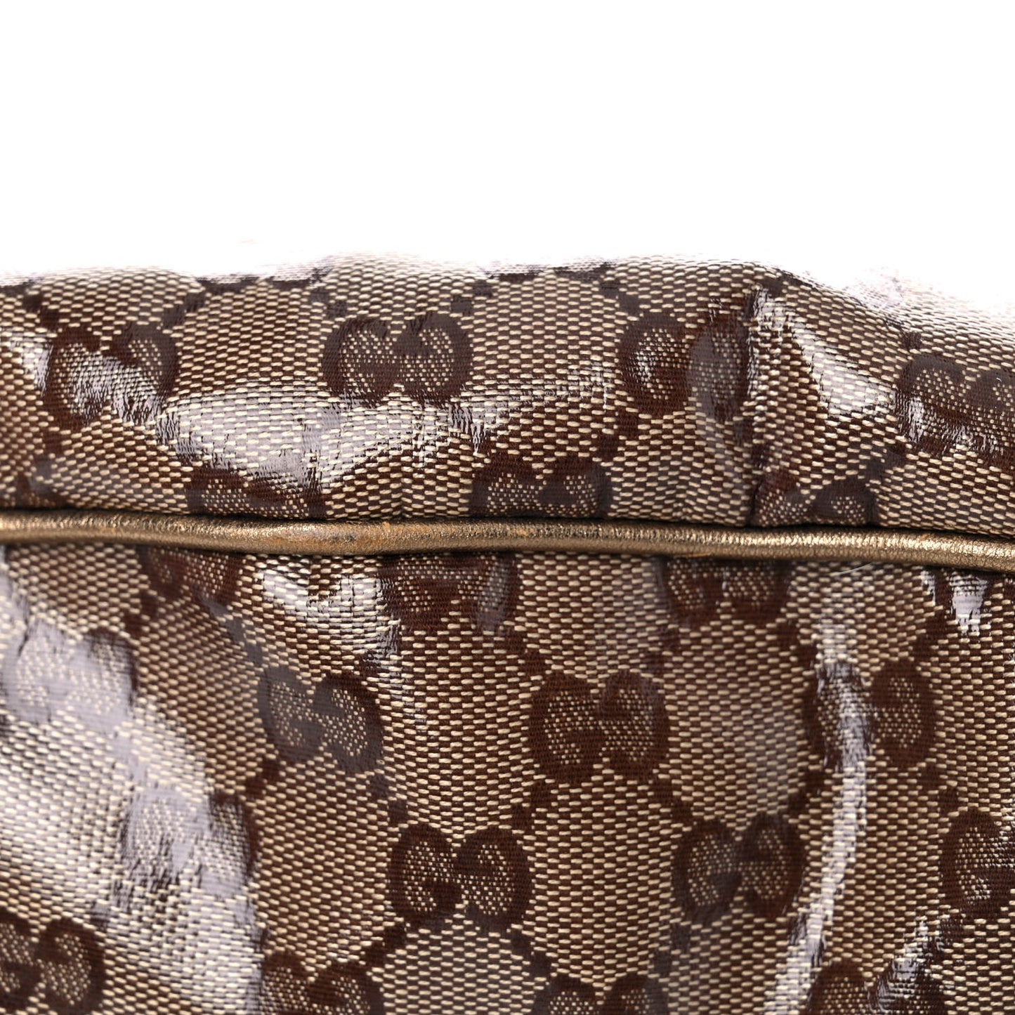 Crystal Monogram Medium Indy Top Handle Bag Gold