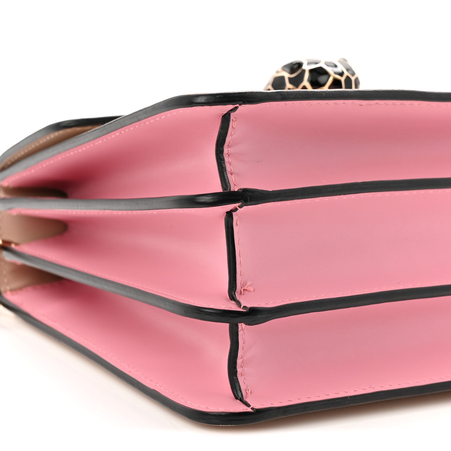 Bulgari Calfskin Serpenti Forever Top Handle Light Pink 8 of 9