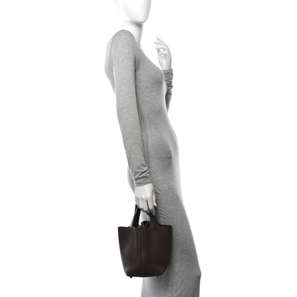 Hermes Taurillon Clemence Picotin 18 PM Cafe 2 of 10
