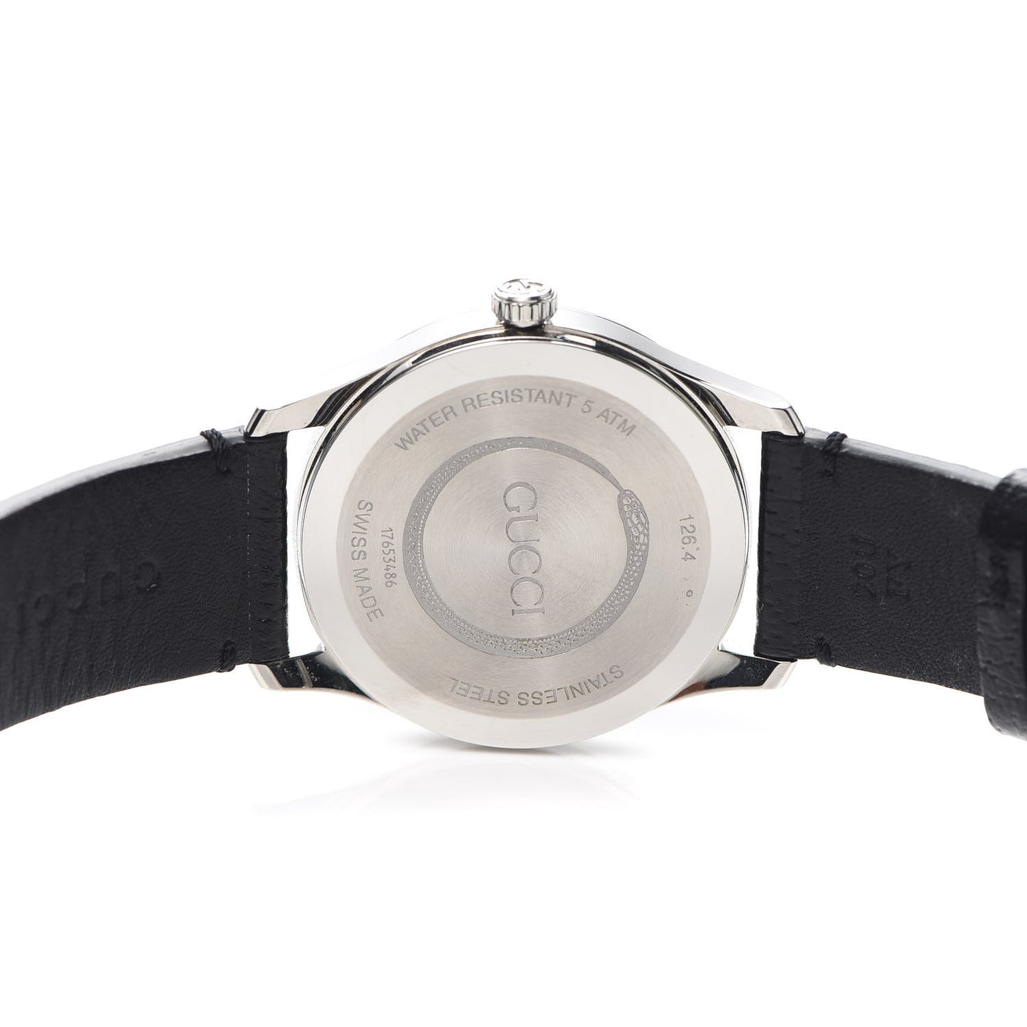 Stainless Steel Calfskin 38mm G-Timeless Bee Quartz Watch Black