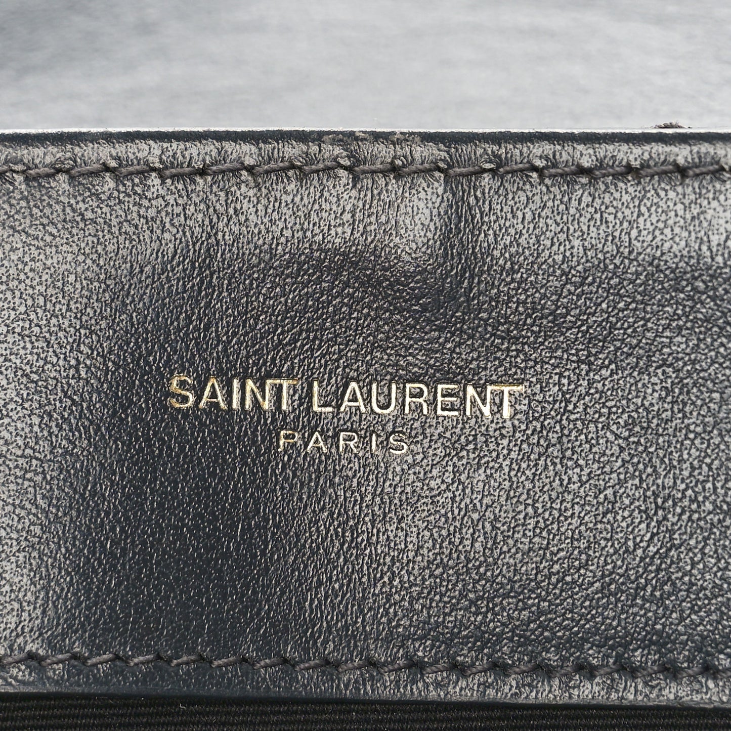 Calfskin Y Quilted Monogram Medium Loulou Chain Satchel Dark Smog