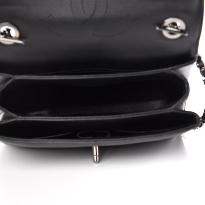 Chanel Calfskin Small Trendy CC Dual Handle Flap Bag Black 5 of 14