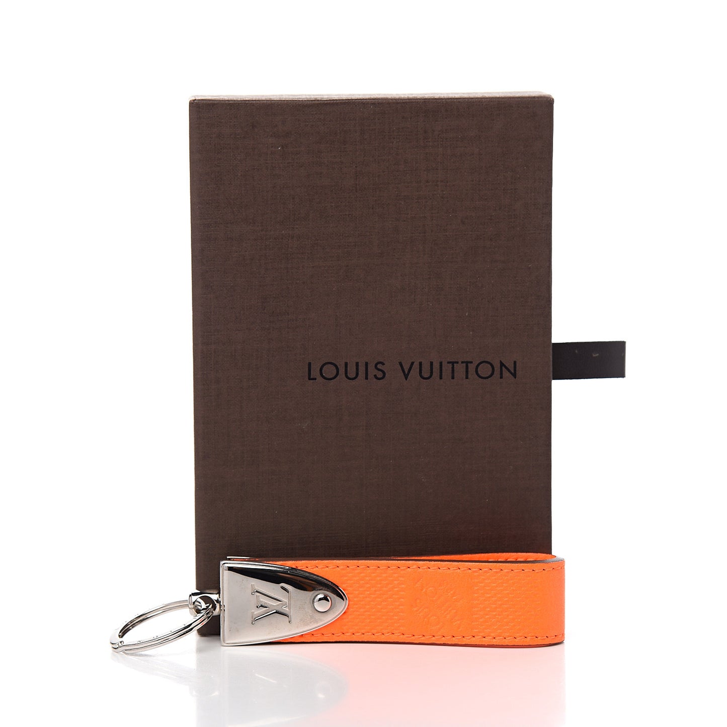 Damier Infini Dragonne LV Key Holder Orange