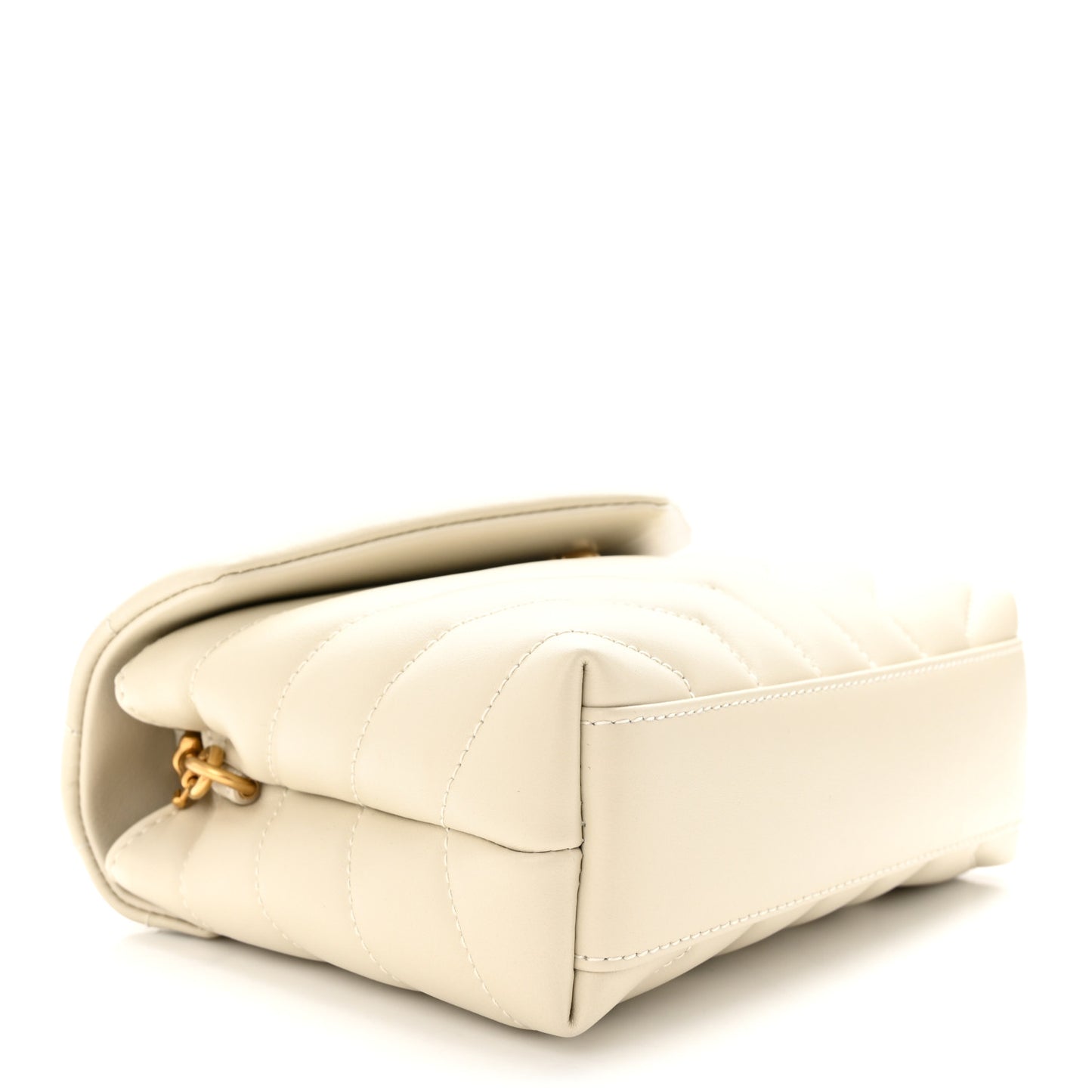 Calfskin Y Quilted Monogram Toy Loulou Crossbody Bag Crema Soft