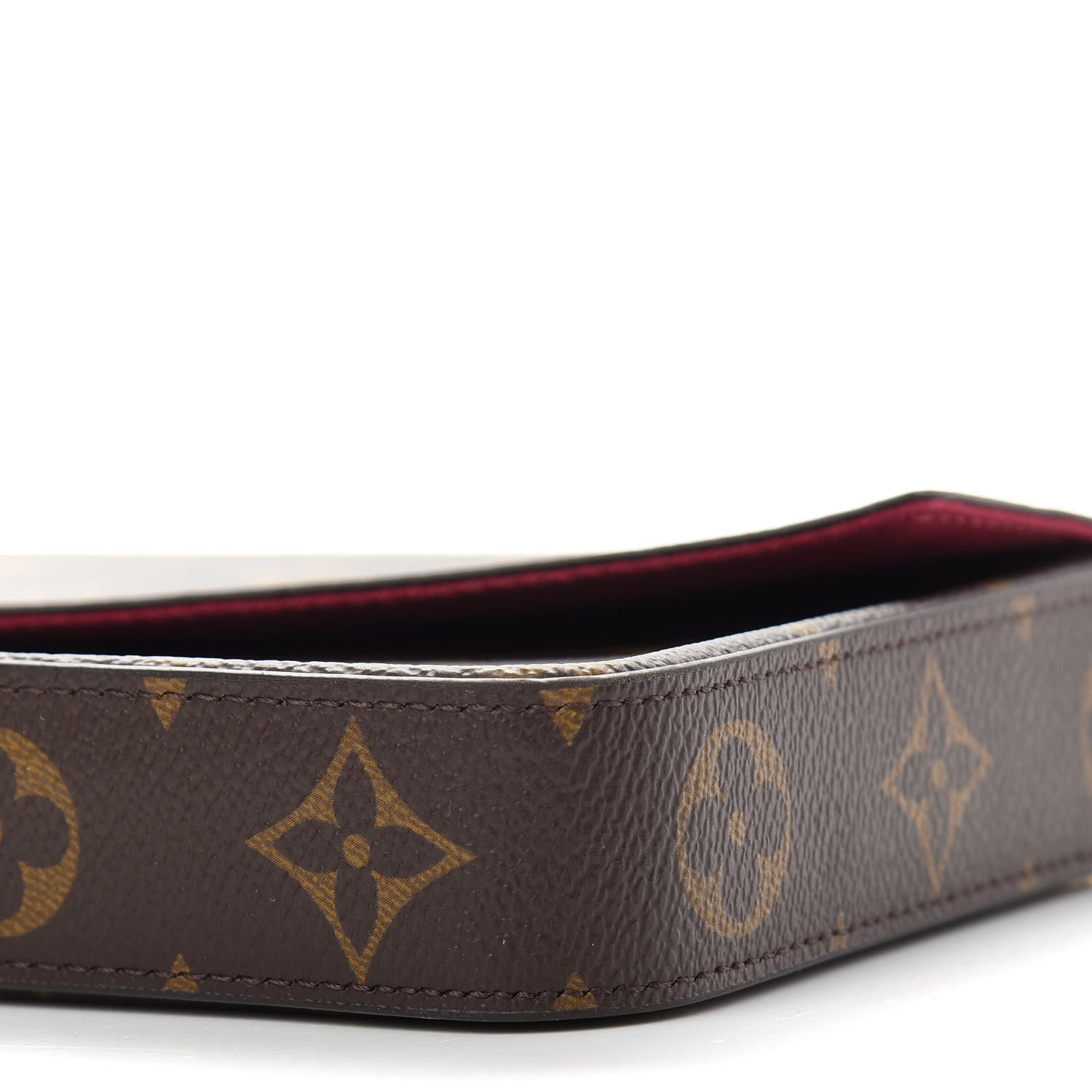 Louis Vuitton Monogram Pochette Felicie Chain Wallet Fuchsia 10 of 10