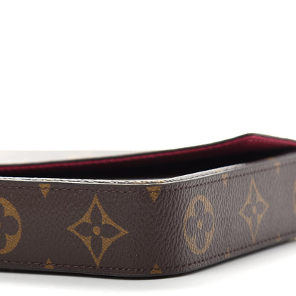 Louis Vuitton Monogram Pochette Felicie Chain Wallet Fuchsia 10 of 10