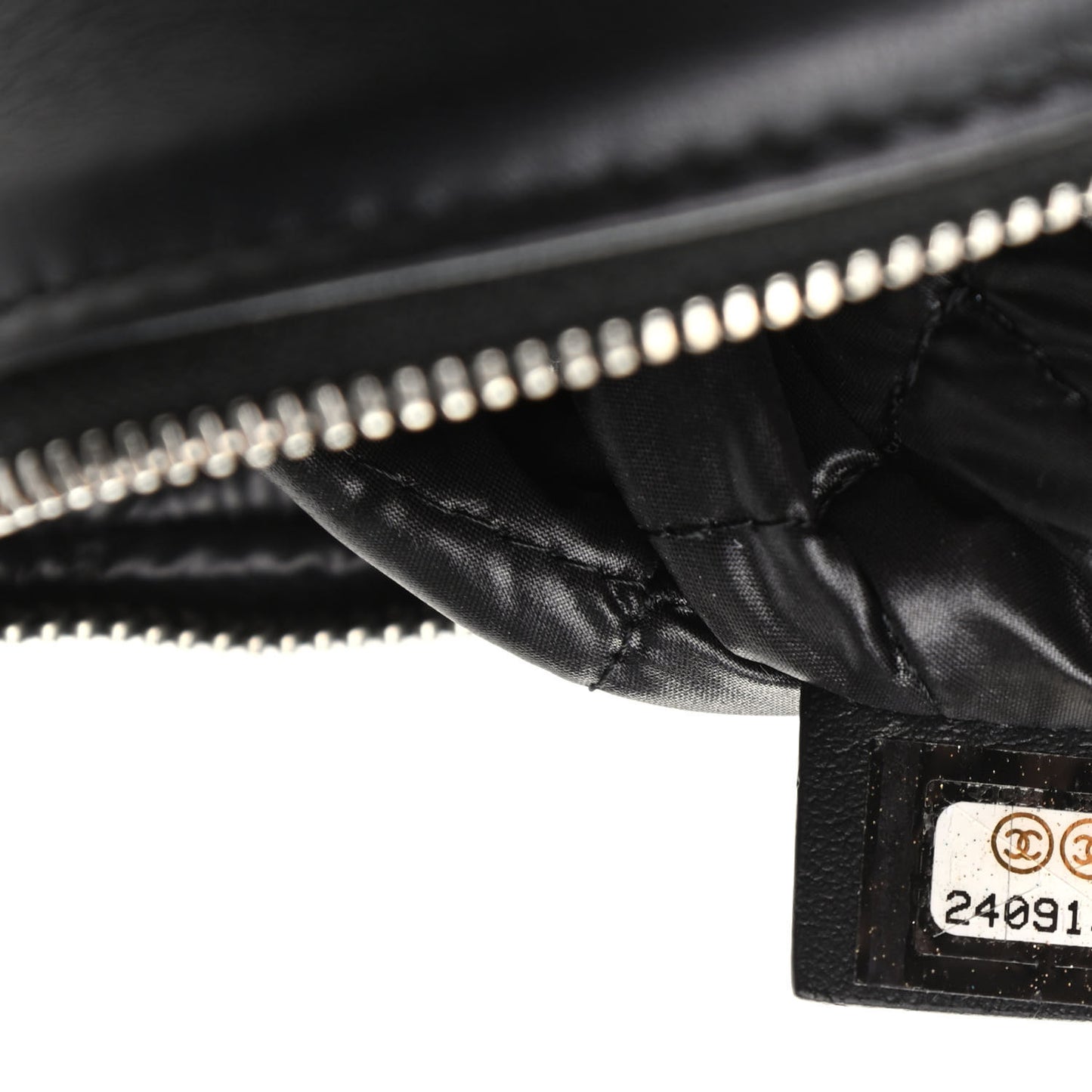 Metallic Calfskin Keyboard Pouch Black