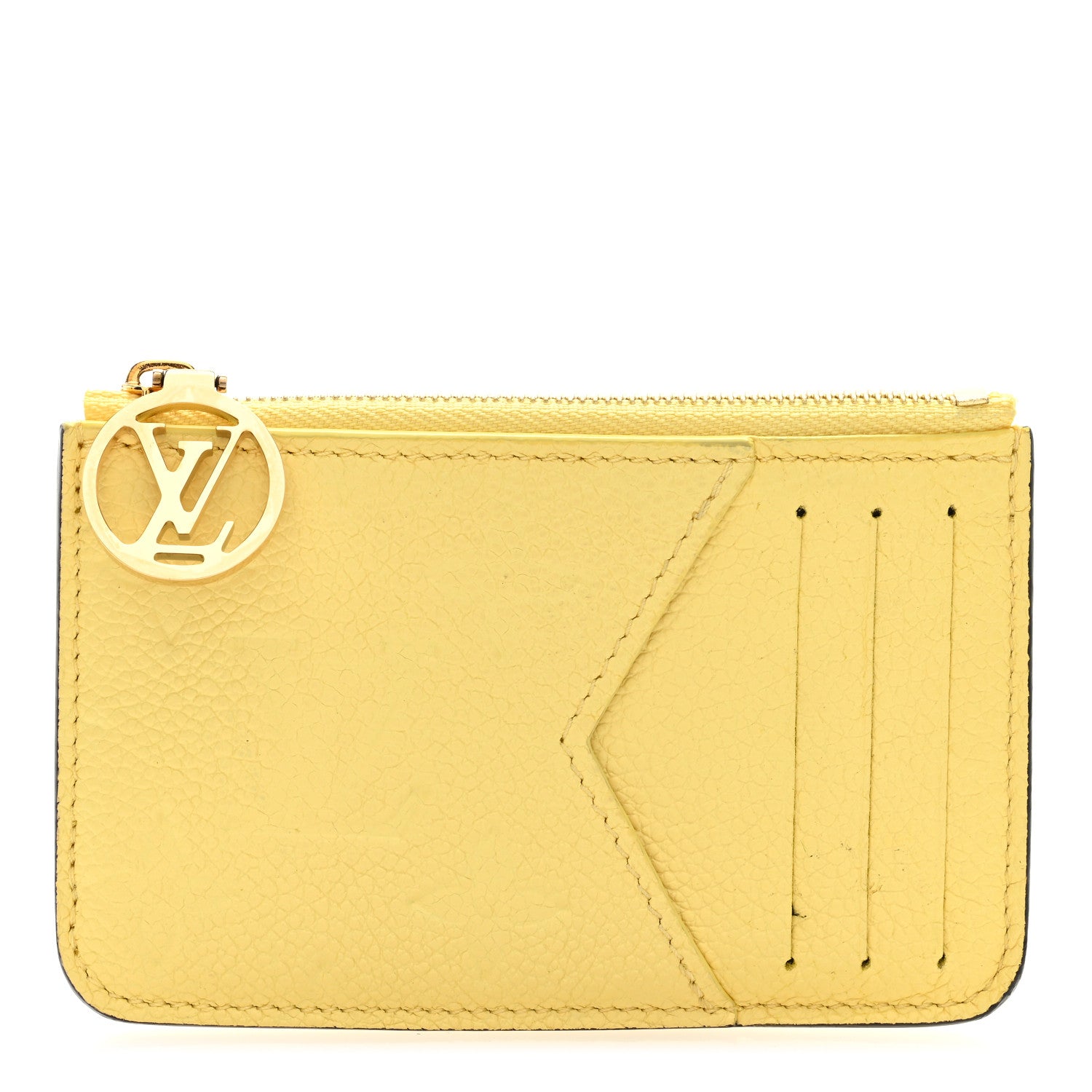 LOUIS VUITTONエピベルト黄色 Authentic Louis Vuitton Damier Azur Canvas Zippy with Brown