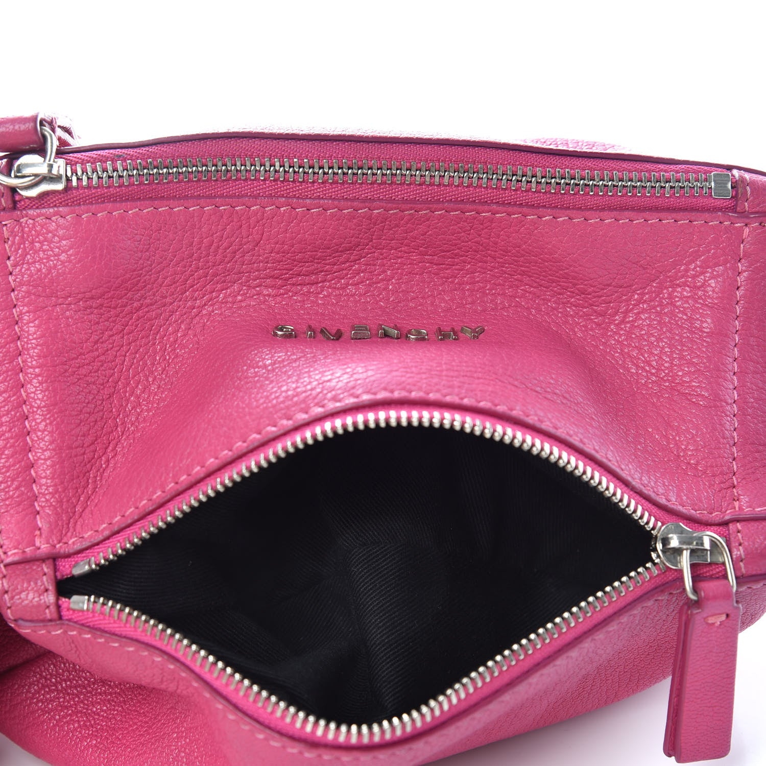 Givenchy Sugar Goatskin Pandora Wristlet Hot Pink 6 of 10