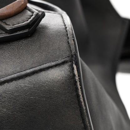 Balenciaga Used Calfskin Rust Hardware Large Top Handle Bag Black 10 of 14