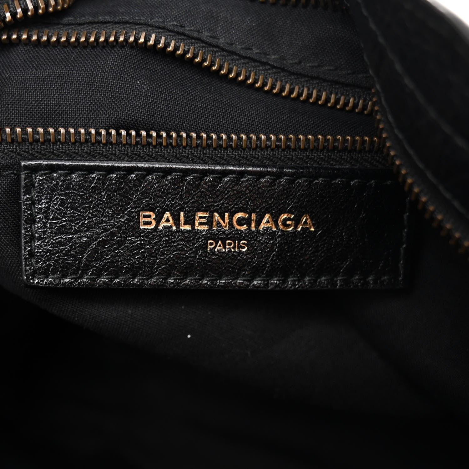 Balenciaga Agneau Classic Hardware S City Logo Strap Black White 6 of 10
