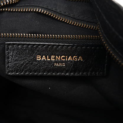 Balenciaga Agneau Classic Hardware S City Logo Strap Black White 6 of 10