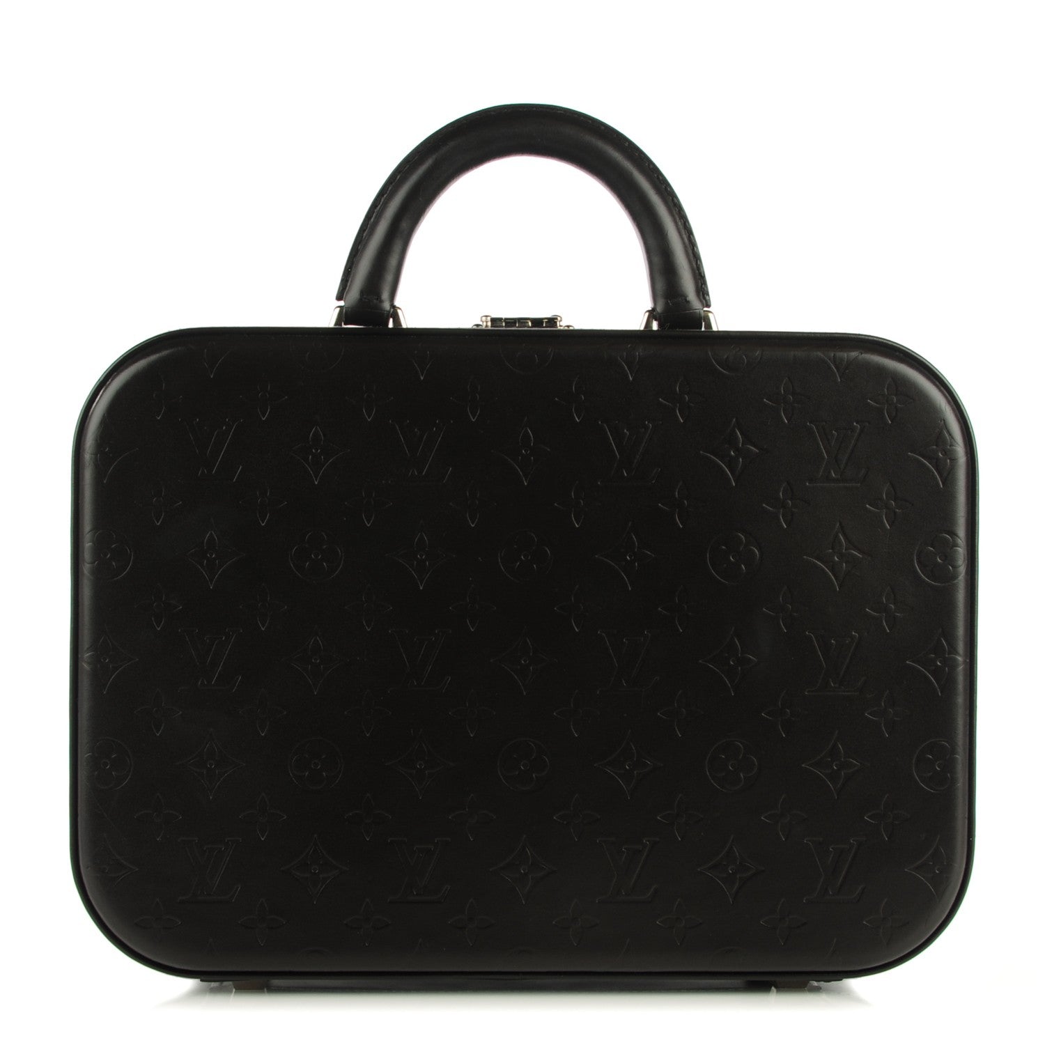 Louis Vuitton Monogram Glace Valisette MM Case Black 1 of 7