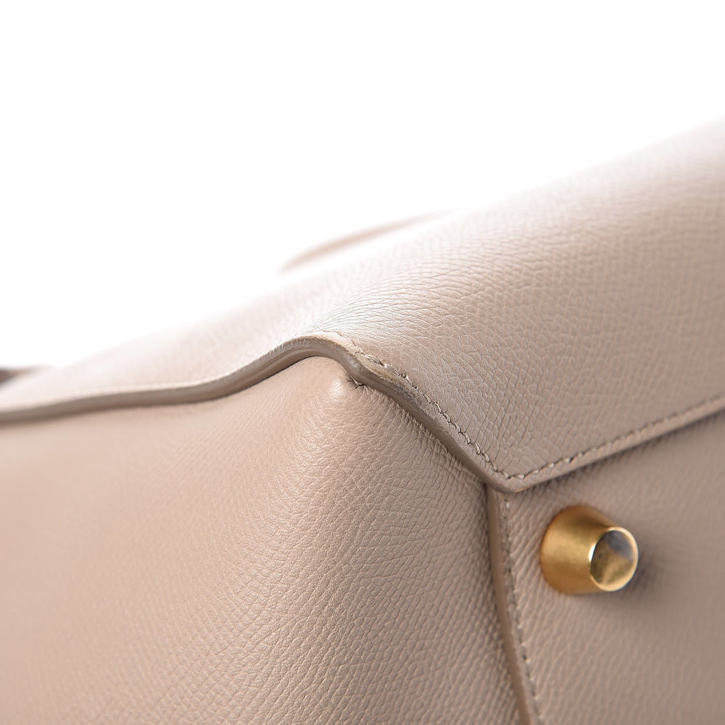 Grained Calfskin Mini Belt Bag Light Taupe