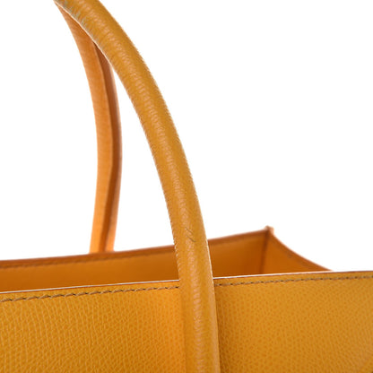 Celine Grained Calfskin Medium Phantom Luggage Saffron 16 of 19