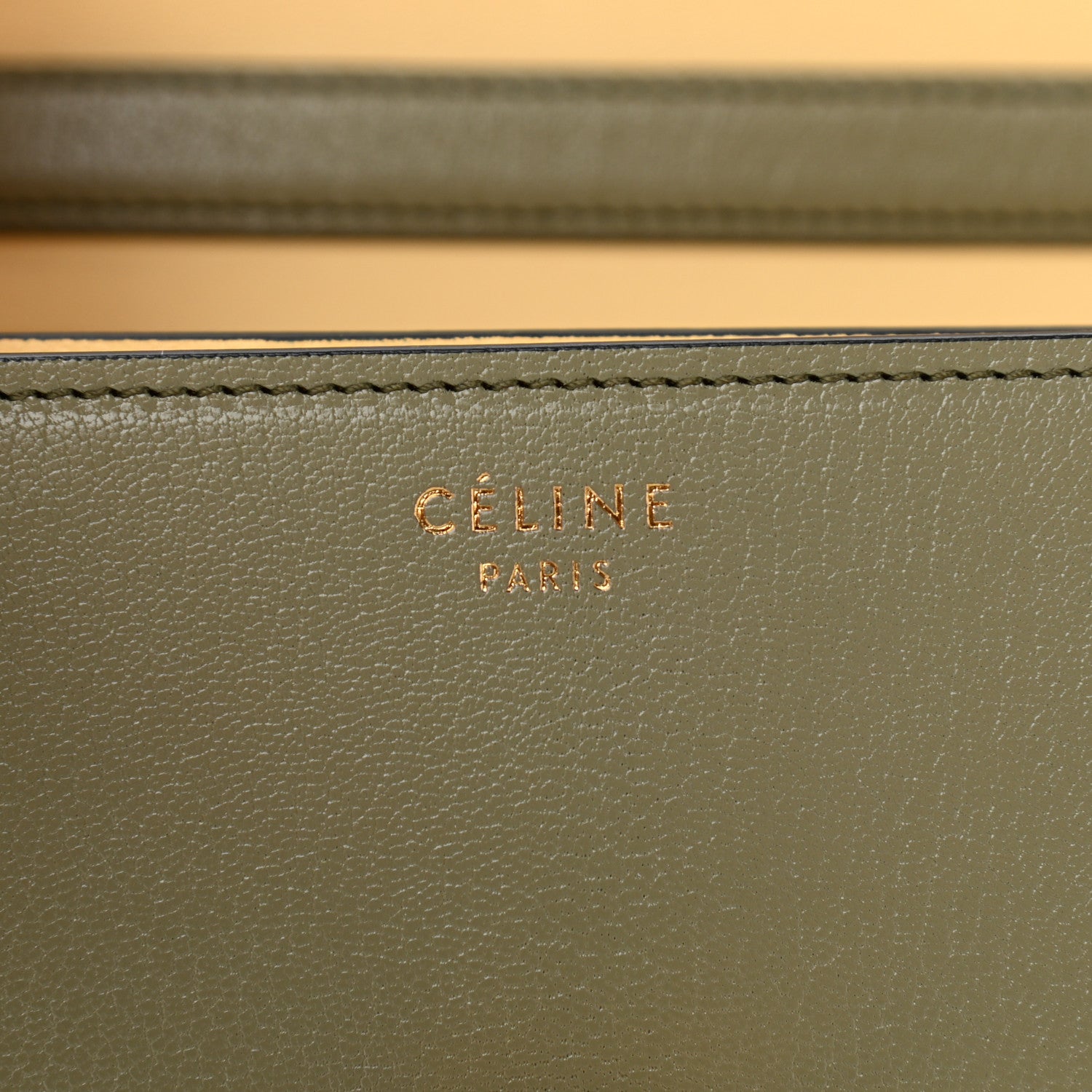 Celine Goatskin Classic Box Medium Flap Bag Army Green 5 of 15
