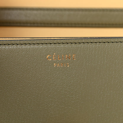 Celine Goatskin Classic Box Medium Flap Bag Army Green 5 of 15