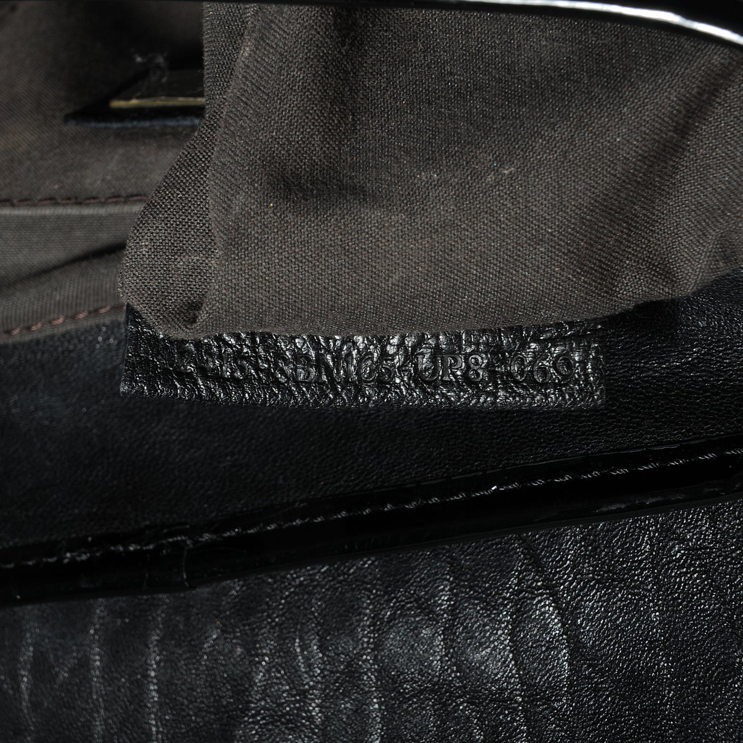 Nappa Patent B Bag Black