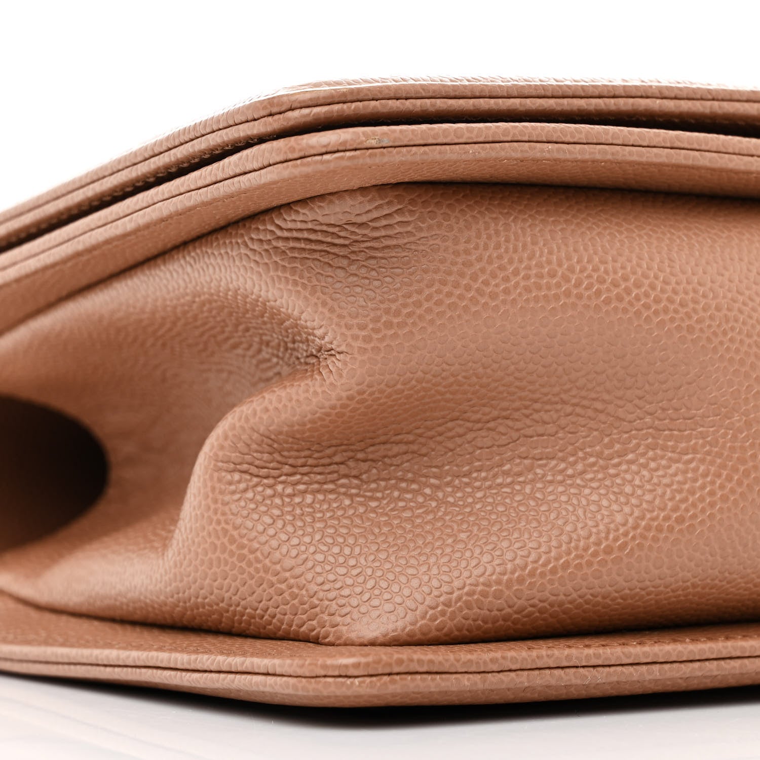 Chanel Caviar Chevron Quilted Medium Boy Flap Brown 9 of 11