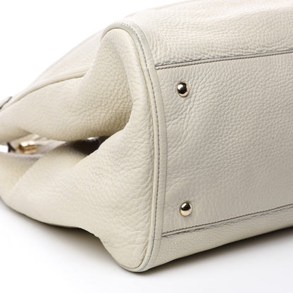 Gucci Pebbled Calfskin Large Soho Shoulder Bag Off White 6 of 15