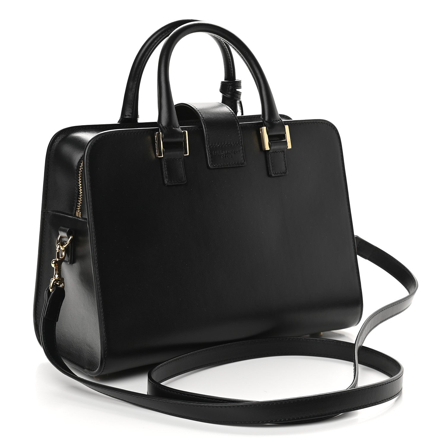 Saint Laurent Calfskin Monogram Baby Cabas Black 2 of 7