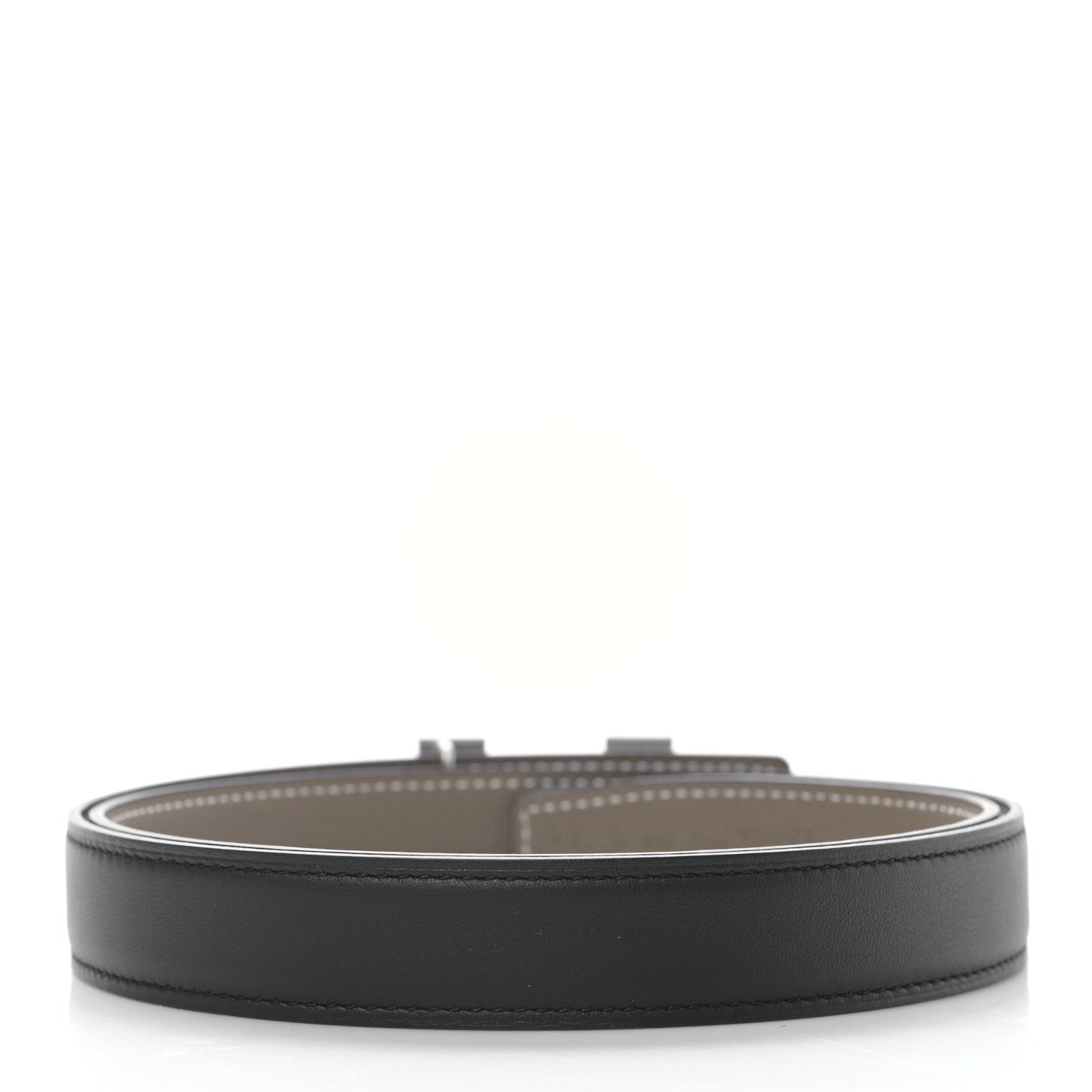 Hermes Swift Epsom 24mm Mini Martelee Constance Belt 80 32 Black Etoupe 2 of 4