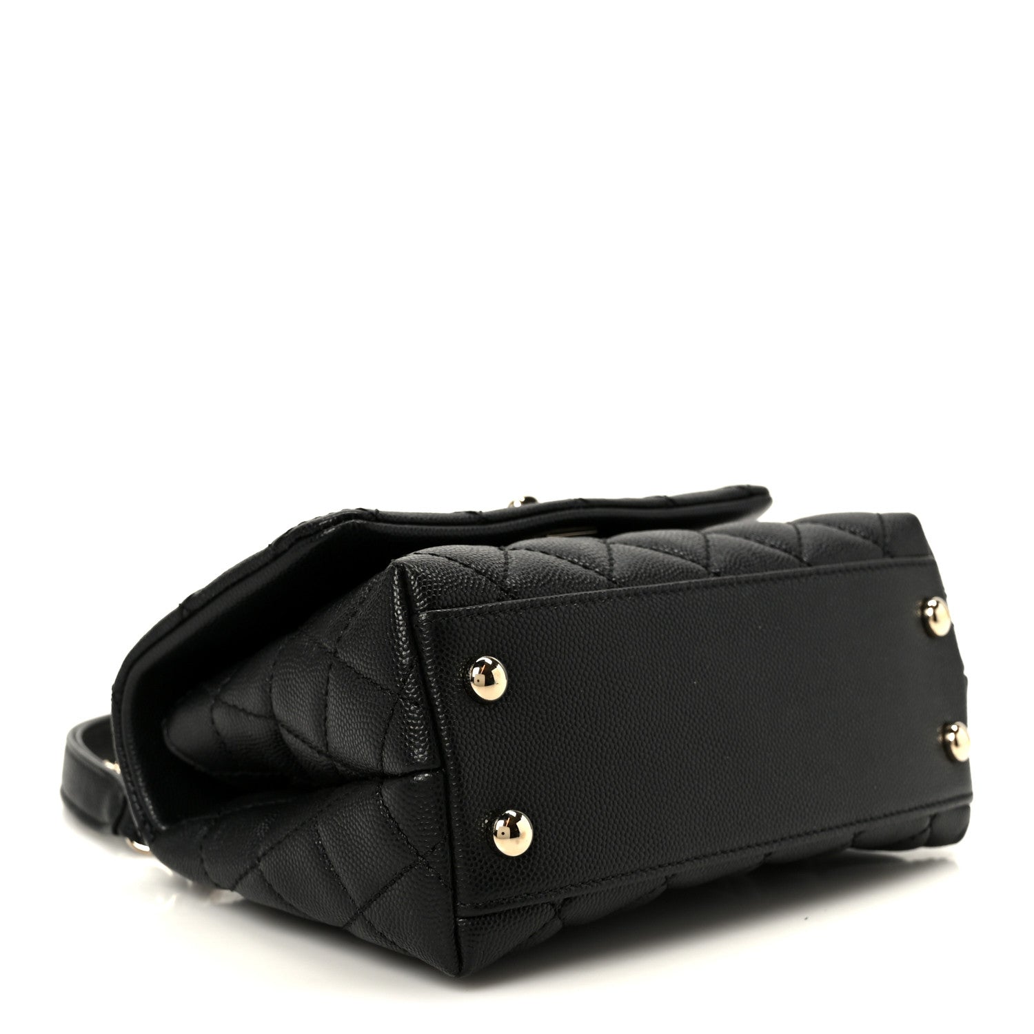 Chanel Caviar Quilted Extra Mini Coco Handle Flap Black 4 of 12