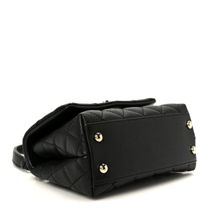 Chanel Caviar Quilted Extra Mini Coco Handle Flap Black 4 of 12