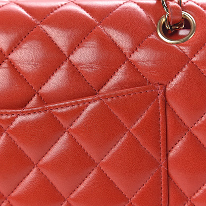 Chanel Lambskin Quilted Medium Double Flap Red 22 of 22