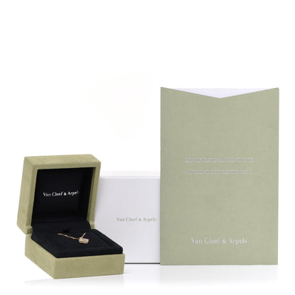 Van Cleef & Arpels 18K Yellow Gold Mother of Pearl Sweet Alhambra Pendant Necklace 6 of 6