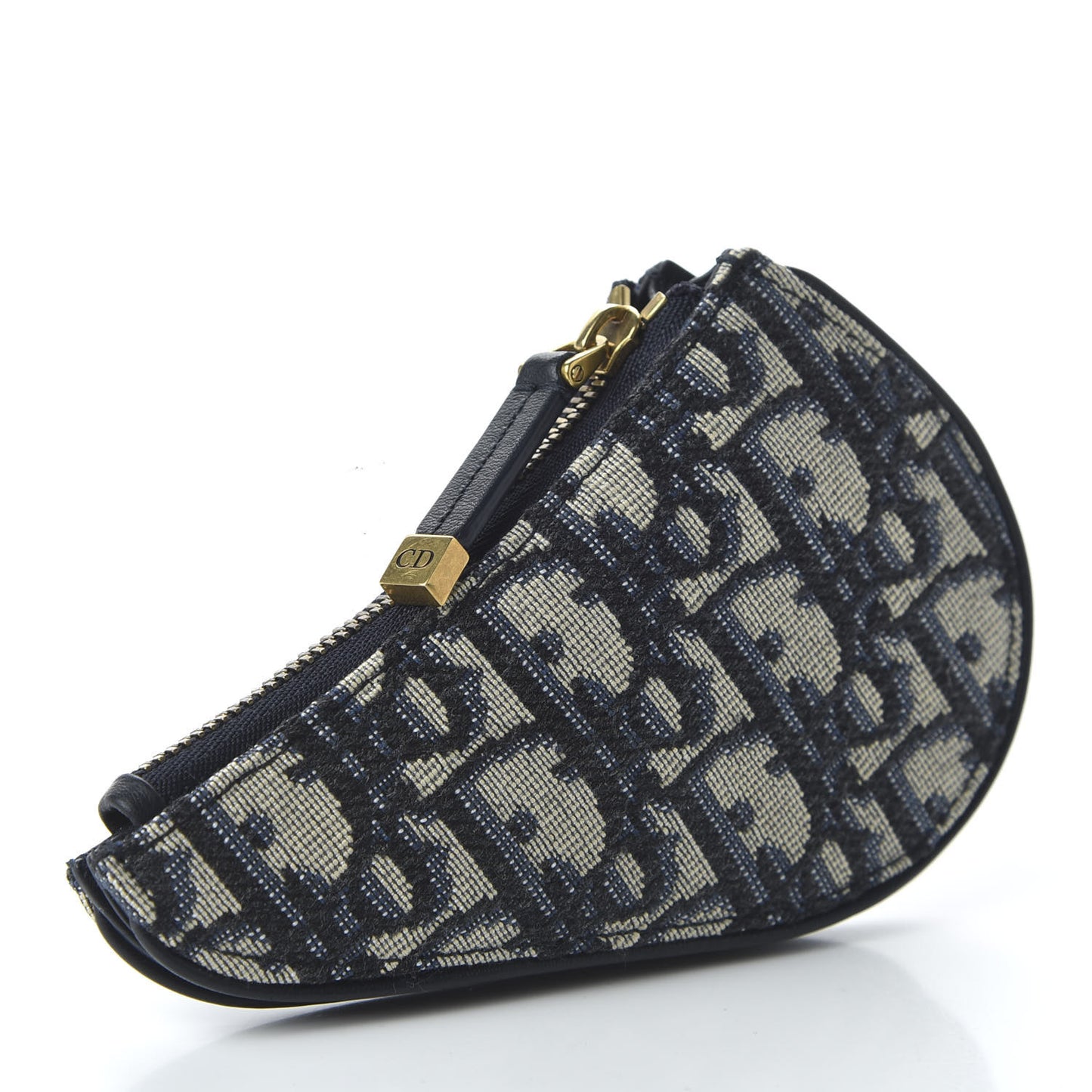 Oblique Saddle Coin Purse Blue