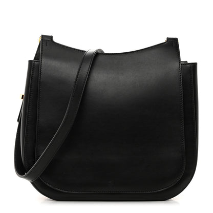 The Row Smooth Calfskin Hunting Bag 11 Black 1 of 11