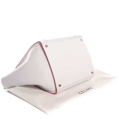 Celine Smooth Calfskin Medium Phantom Luggage White 4 of 9