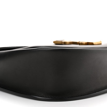Saint Laurent Smooth Calfskin Monogram Medium Kaia Satchel Black 9 of 10