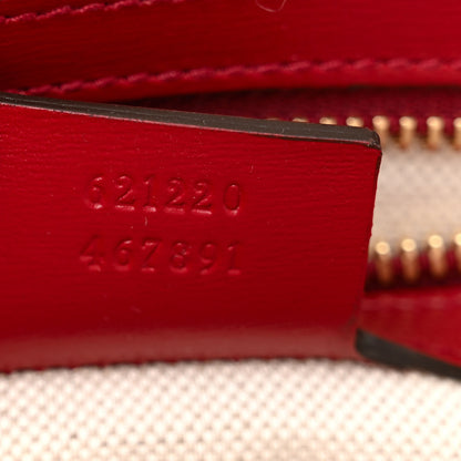 Gucci Boarded Plutone Calfskin Small Horsebit 1955 Top Handle Bag Red 7 of 10