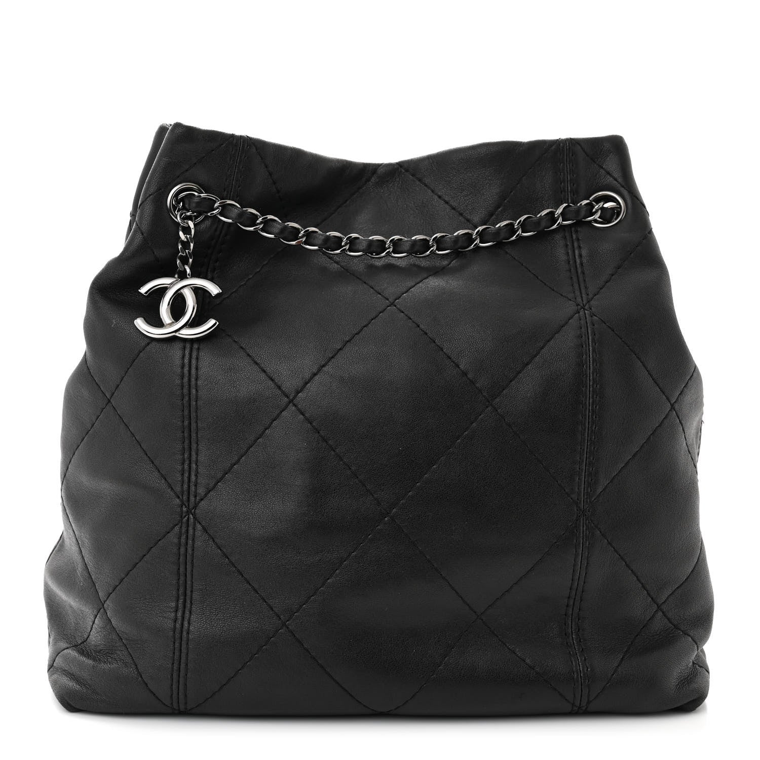 Chanel Lambskin Quilted Small Soft Touch Shoulder Bag Black 1 of 11
