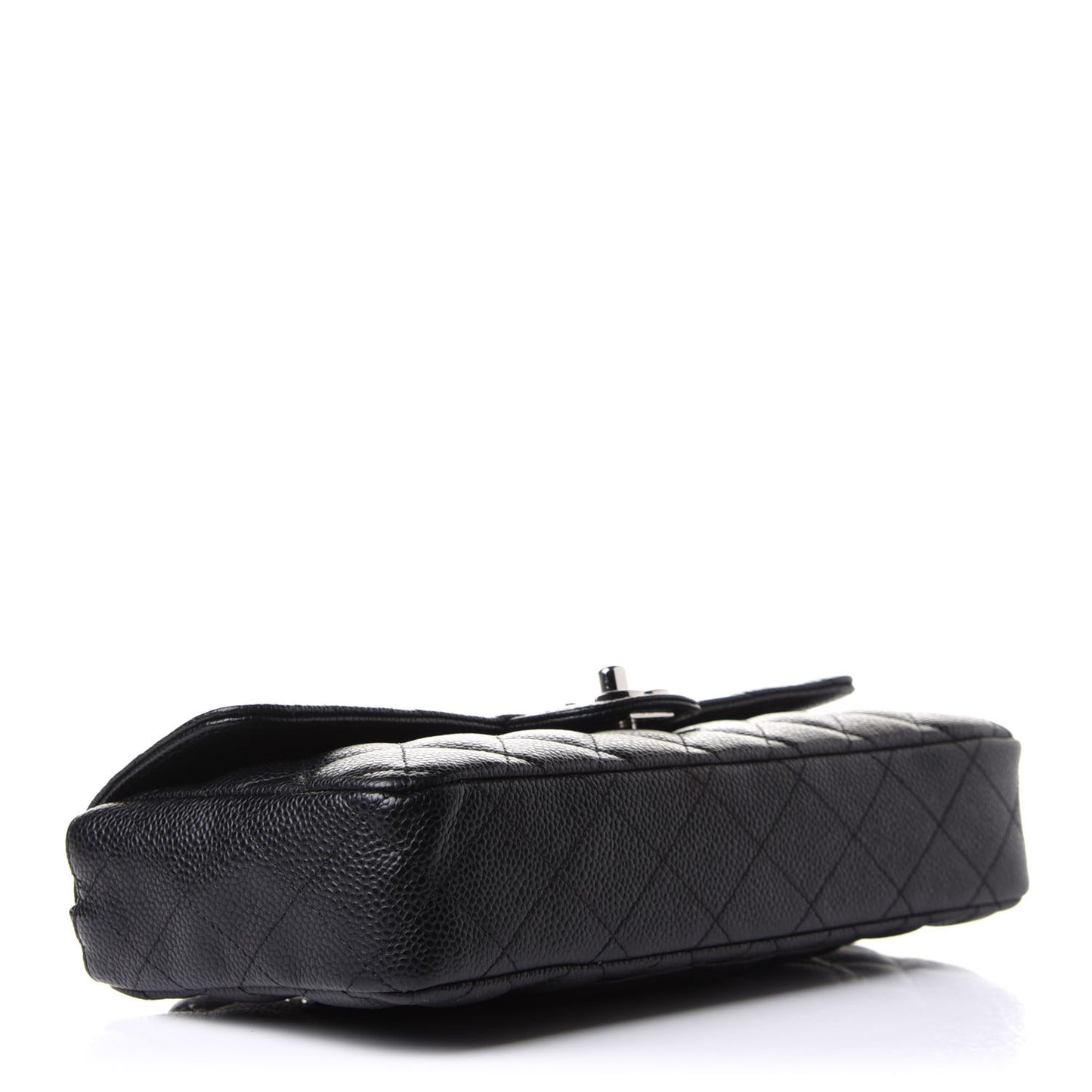 Caviar Quilted East West Flap Black
