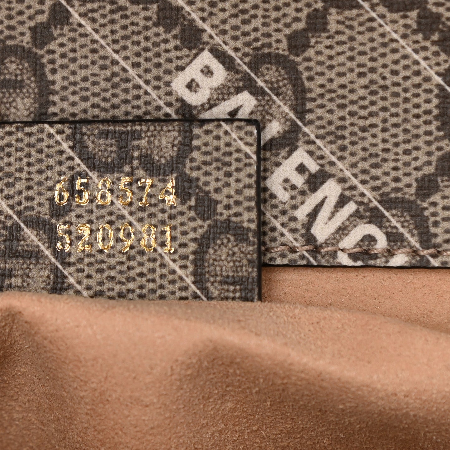 X BALENCIAGA GG Supreme Monogram Logo Print Horsebit 1955 Shoulder Bag Beige Ebony