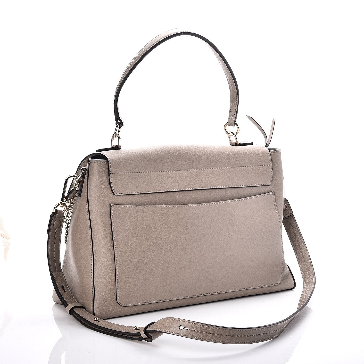 Chloe Calfskin Medium Faye Day Shoulder Bag Motty Grey 4 of 8