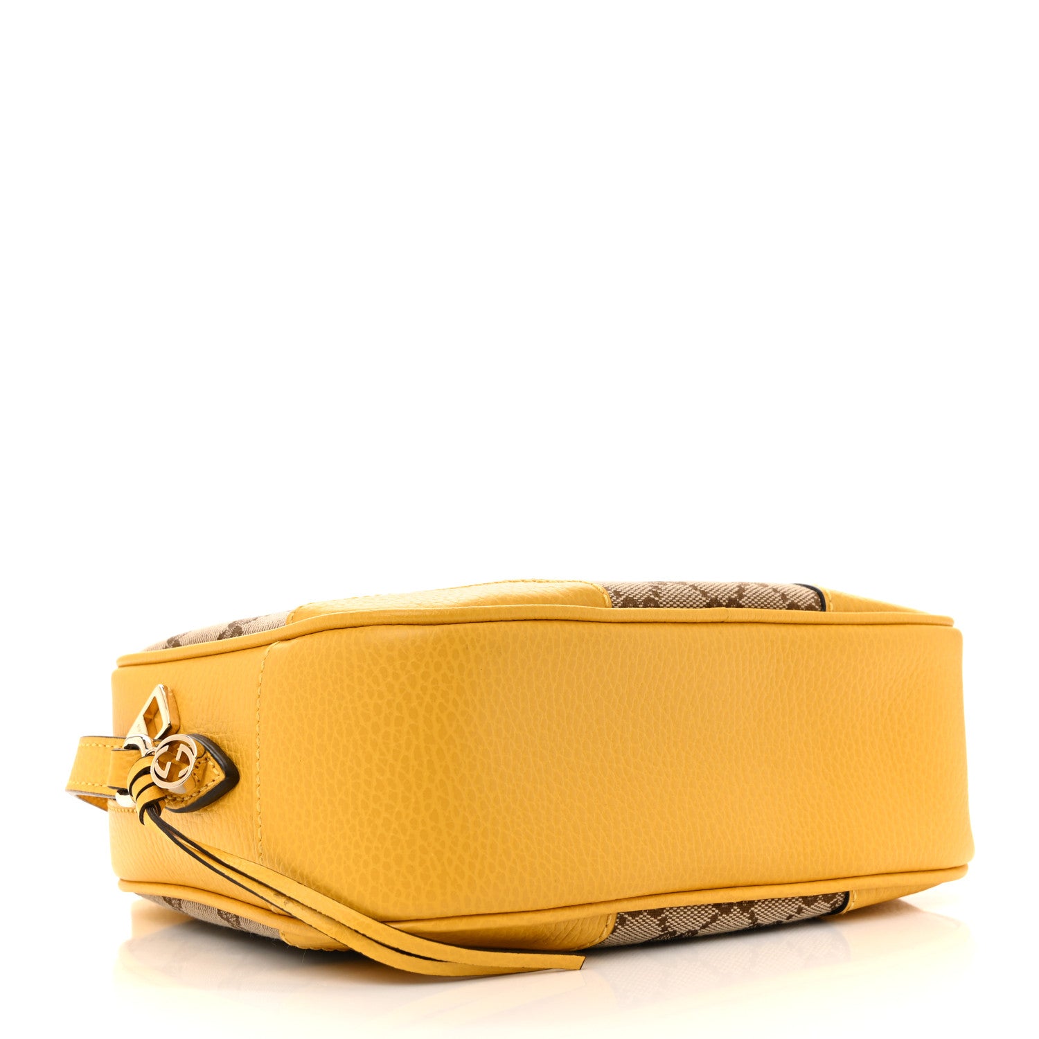 Gucci Monogram Dollar Calfskin Mini Bree Messenger Bag Beige Ebony New Buttercup 4 of 11
