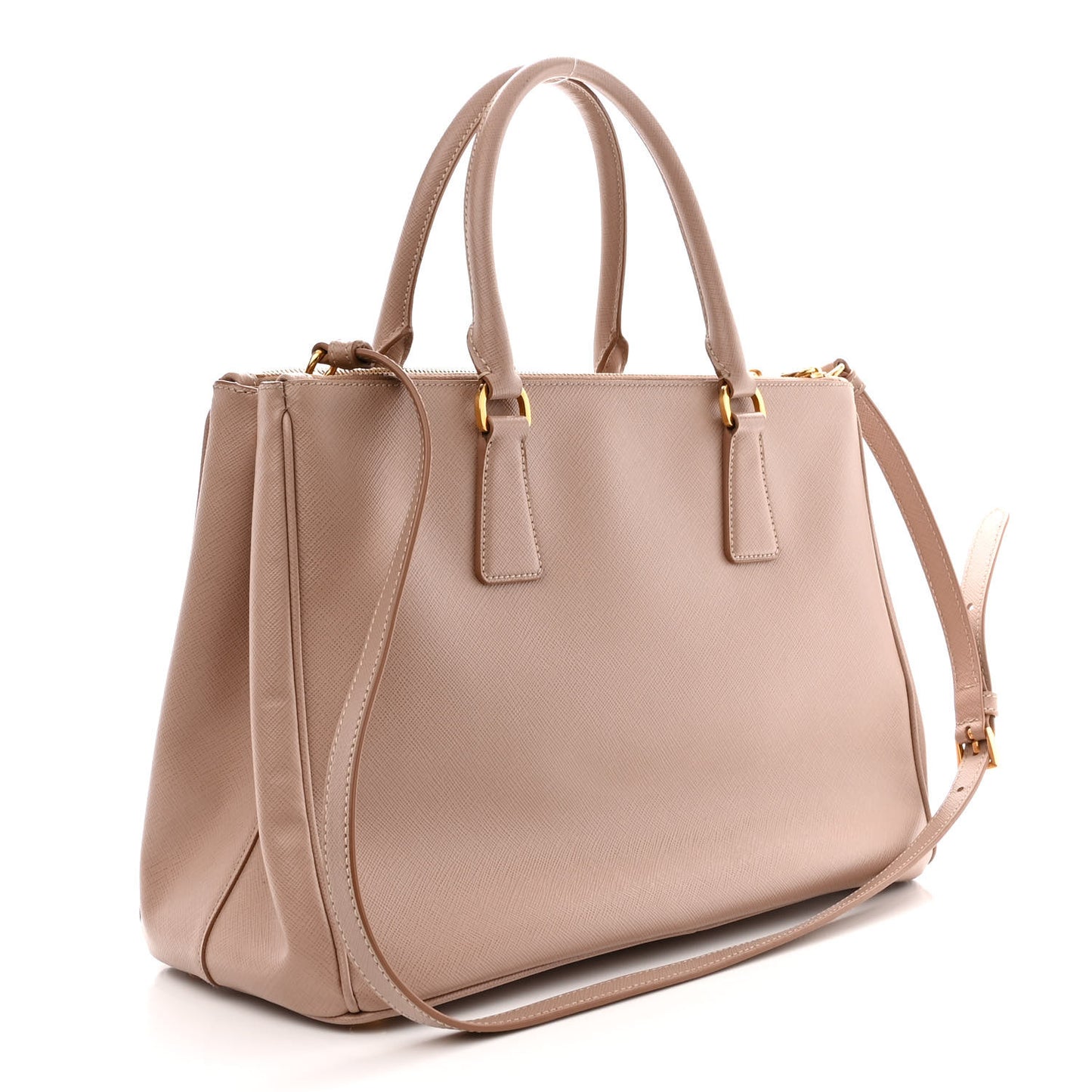 Saffiano Medium Galleria Double Zip Tote Cammeo